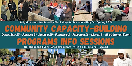 Community Capacity-Building Programs Info Session tickets