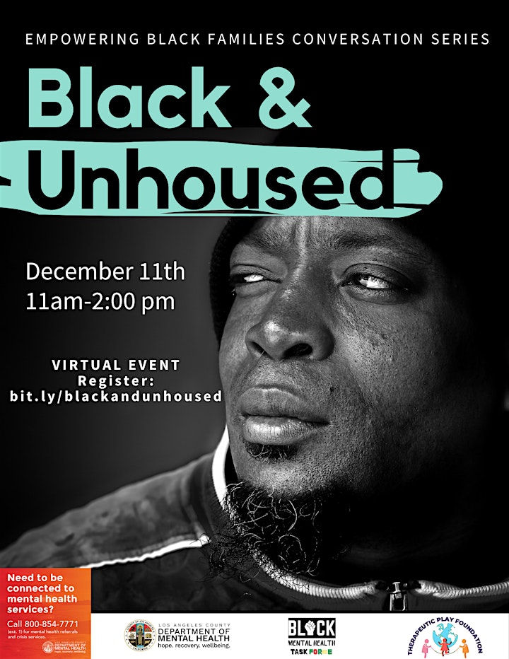 
		Empowering Conversations: Black and Unhoused...Let's talk about it! image
