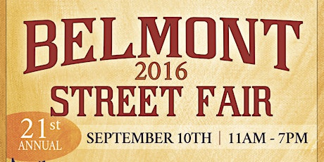 2016 Belmont Street Fair primary image