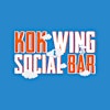 Logotipo de KOK Wing + Social + Bar
