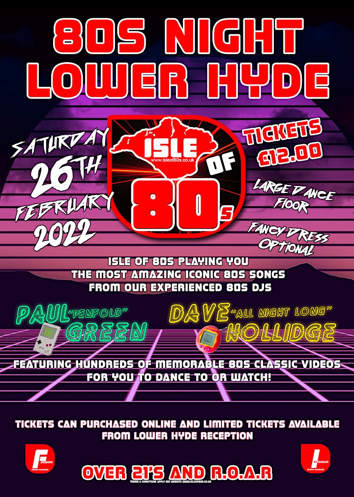 80s night - Saturday 26th February 2022 - Lower Hyde image