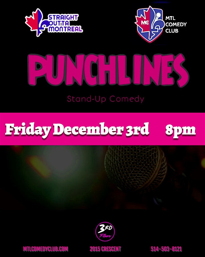 
		Punchlines ( Stand-Up Comedy ) MTLCOMEDYCLUB.COM image
