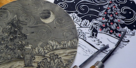 Full day lino printing workshop - lunch, treats and a gift included. tickets