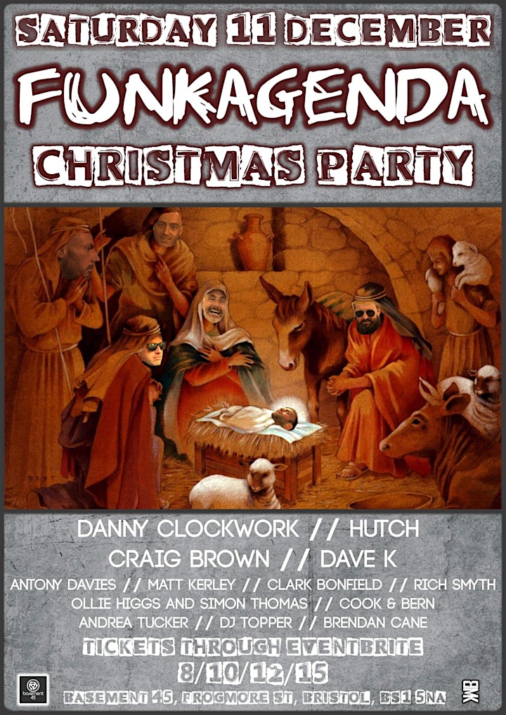 
		Funkagenda Christmas Party with special guests Danny Clockwork & Hutch image

