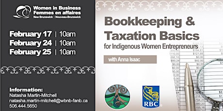 Bookkeeping & Taxation Basics for Indigenous Women Entrepreneurs tickets