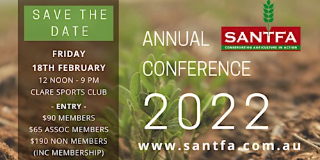 SANTFA 2022 Conference tickets