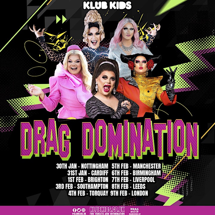 
		KLUB KIDS CARDIFF presents DRAG DOMINATION (ages 14+) image

