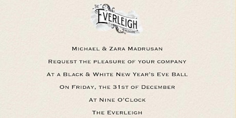 New Year's Eve 2022 at The Everleigh: The Black & White Ball