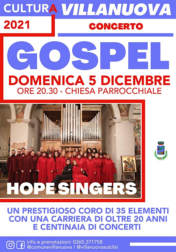 
		Immagine Concerto HOPE SINGERS
