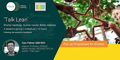 'Talk Lean' (Closed programme for INSEAD Lifelong Learning participants) tickets