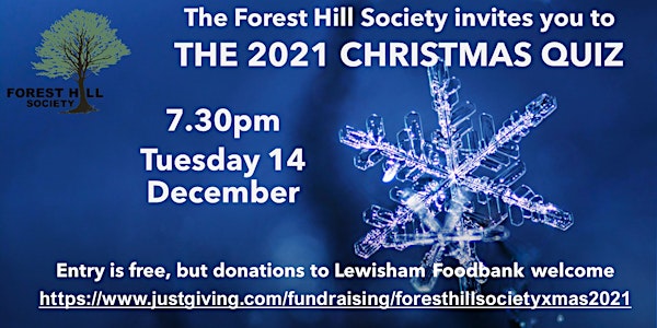Forest Hill Society Christmas Quiz 2021