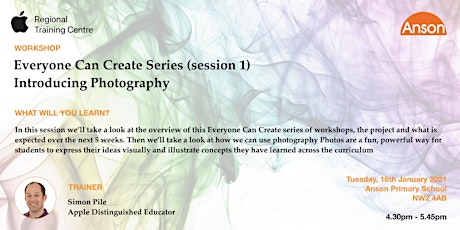 Everyone Can Create Series (session 1): Introducing Photography primary image