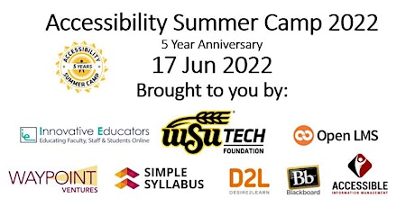 Accessibility Summer Camp 2022 tickets
