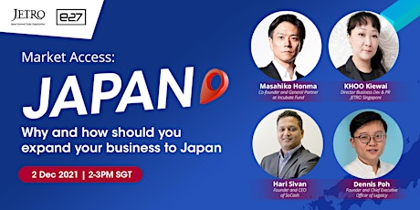 [Market Access: Japan] Why and how should you expand your business to Japan primary image