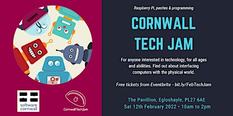 Cornwall Tech Jam - February12th - The Pavilion, Egloshayle, PL27 6AE. tickets