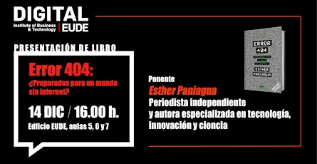 Imagen principal de 14DICIEMBRE 16:00 - 17:30 SEMINARIO  Charla + Presentación Libro | ‘Error