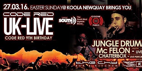 Code Red UK:LIVE @ KOOLA, NQY - Easter Sunday DnB Special primary image