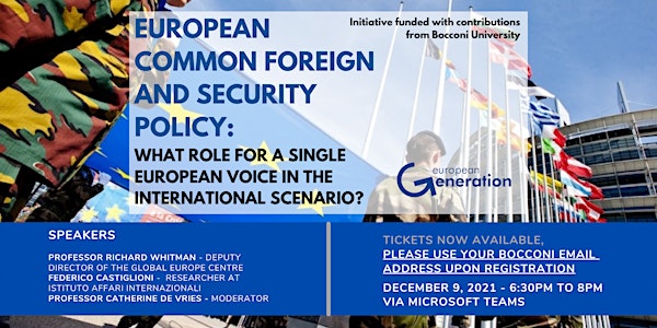 European Common Foreign and Security Policy