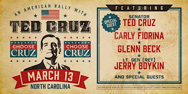 An American Rally with Special Guest Ted Cruz