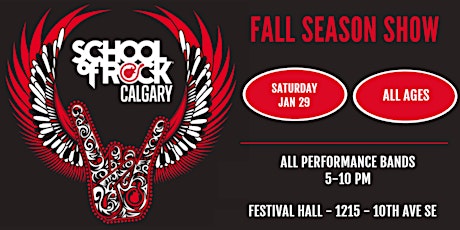 School of Rock Calgary - Fall Season Show (Performance Bands) tickets