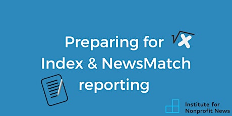 Imagem principal do evento Index and NewsMatch Reporting Prep Call