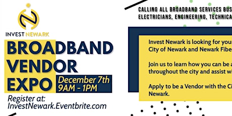 Invest Newark's City Broadband Vendor Expo