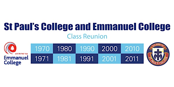 St Paul's College and Emmanuel College Class Reunion - POSTPONED