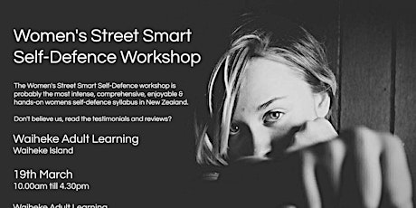 Women's Street Smart Self-Defence Workshop - Waiheke Island tickets