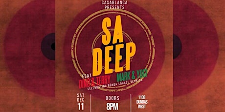 SA Deep Annual Holiday Party at Casablanca (formerly Bunda Lounge)