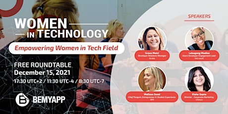 [FREE WEBINAR] Women in Tech - Empowering Women in Technology primary image