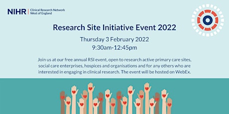 NIHR Clinical Research Network West of England RSI Event 2022 tickets