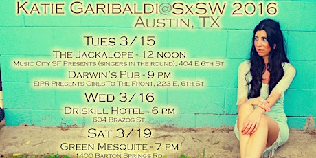 Folky Americana Songstress Katie Garibaldi Returns To Austin For SXSW 2016 primary image