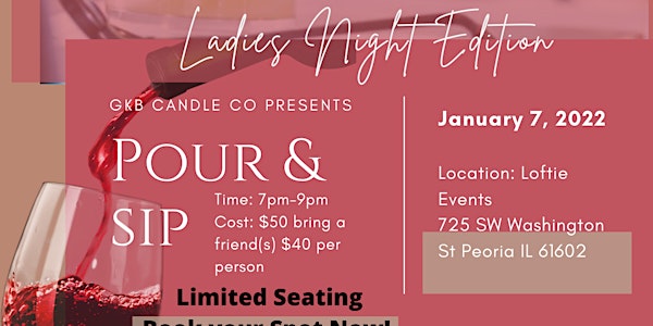 GKB Candle Co. Pour & Sip Ladies Night