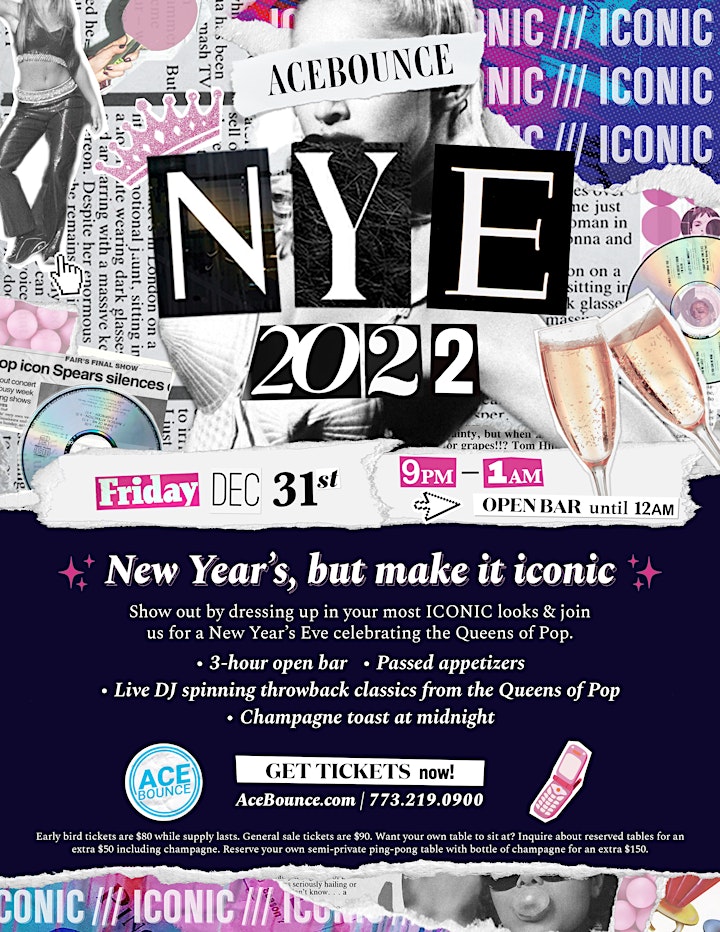 AceBounce New Year's Eve: ICONS | All-Inclusive Package in River North image