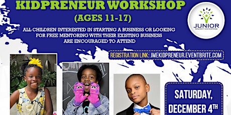 Youth Entrepreneur Workshop: Ages 11-17