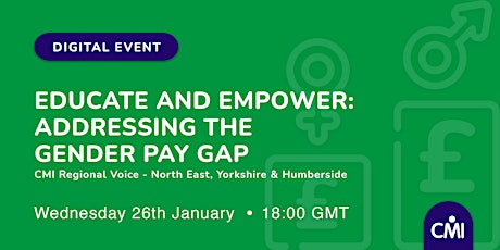 Educate and Empower: Addressing the Gender Pay Gap tickets