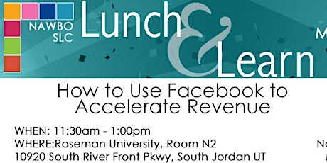 NAWBO SLC | Generating ROI using Facebook by Gabe Villamizar primary image