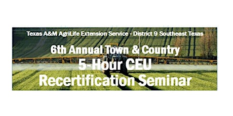Late Town & Country CEU Recertification Seminar - December 2021 primary image