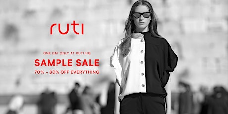 Ruti Sample Sale: 70%-80% Off Warehouse (ONE MORE DAY!) primary image