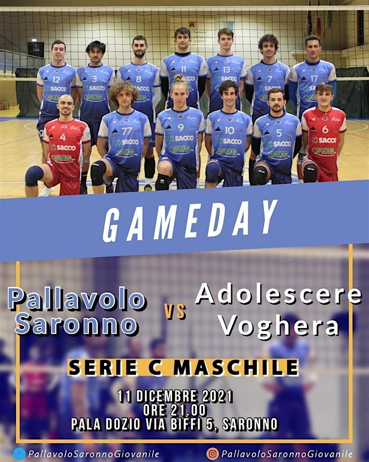 
		Immagine Serie C Maschile - PALLAVOLO SARONNO vs ADOLESCERE
