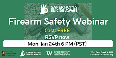 Safer Homes, Suicide Aware: Firearm Safety Course tickets