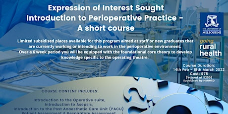 Expression of Interest- Introduction to Perioperative Practice
