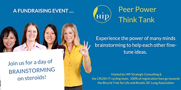 Women Entrepreneur PEER POWER THINK TANK - charity fundraiser!