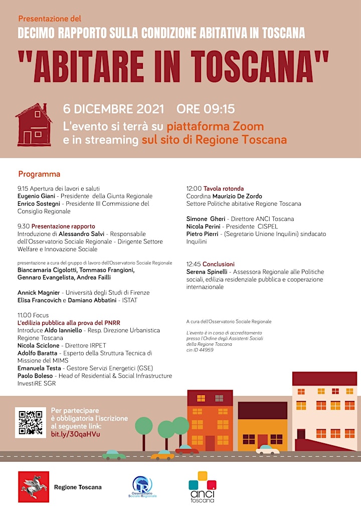 Immagine Abitare in Toscana - Decimo Rapporto sulla condizione abitativa