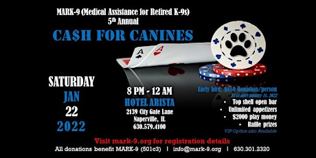 Image principale de MARK-9 presents: CA$H FOR CANINES 2022