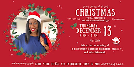 Mavis Amankwah Presents... Virtual Christmas  Party & Networking Event primary image