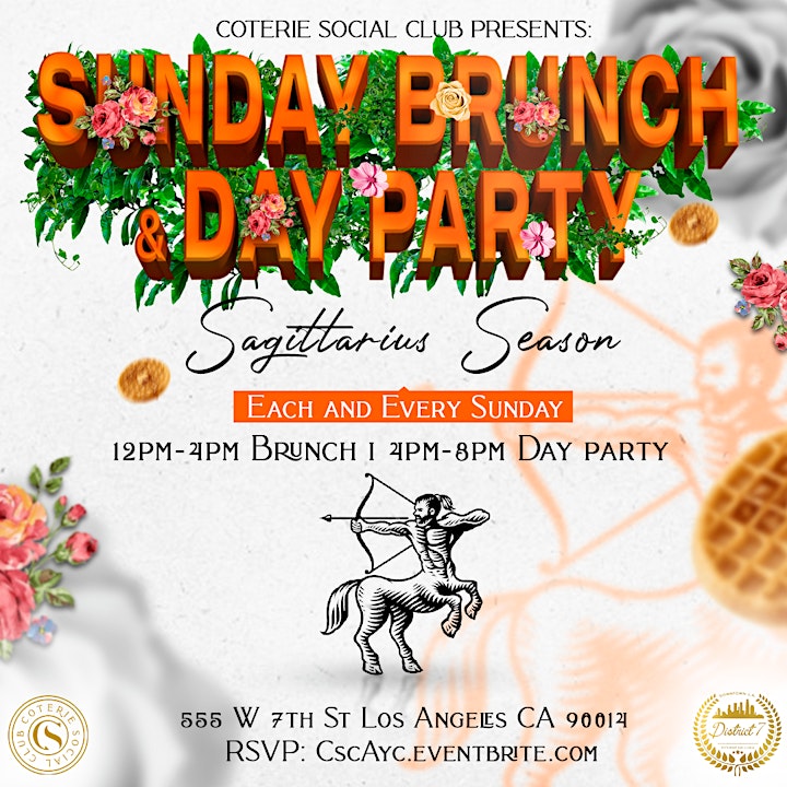
		Brunch 12-4pm Day Party 4-8pm Day Bottomless  DTLA image
