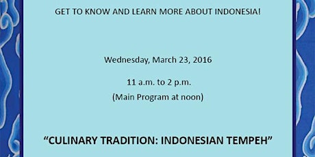 Indonesian Embassy Day- March Edition primary image