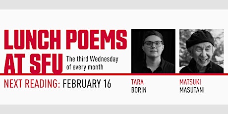 Lunch Poems presents Tara Borin & Matsuki Masutani biglietti