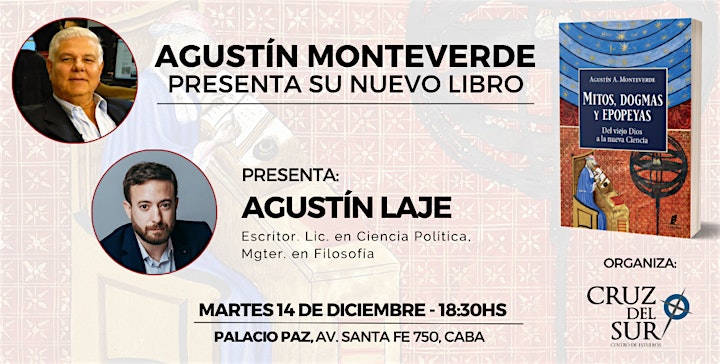 
		Imagen de Agustín Monteverde presenta su nuevo libro, acompañado de AGUSTÍN LAJE.
